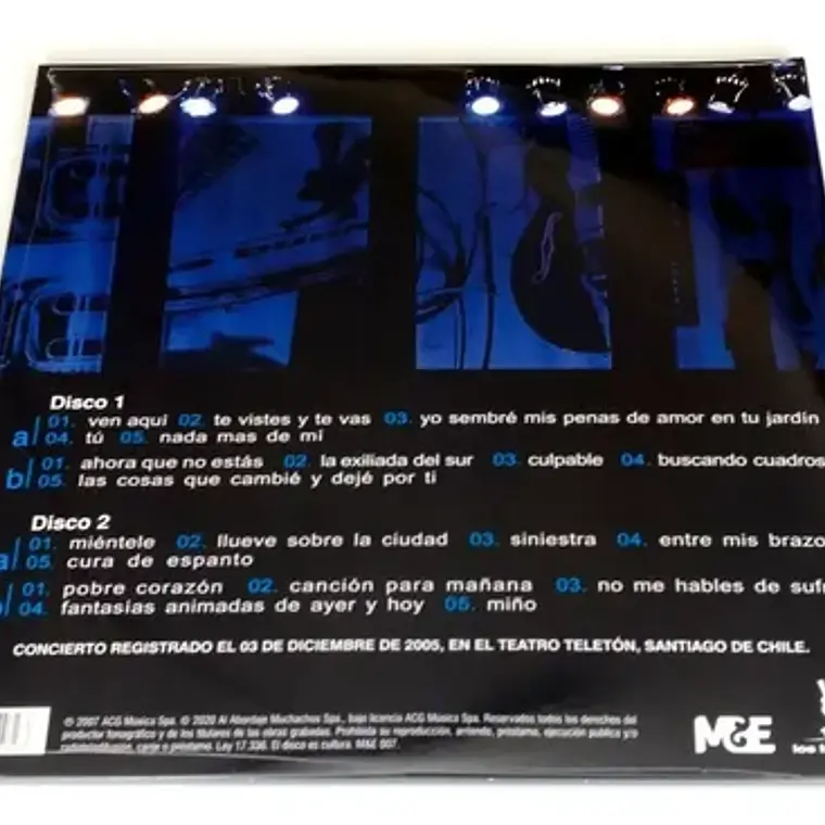 Vinilo Los Bunkers / En Vivo / Nuevo Sellado 3