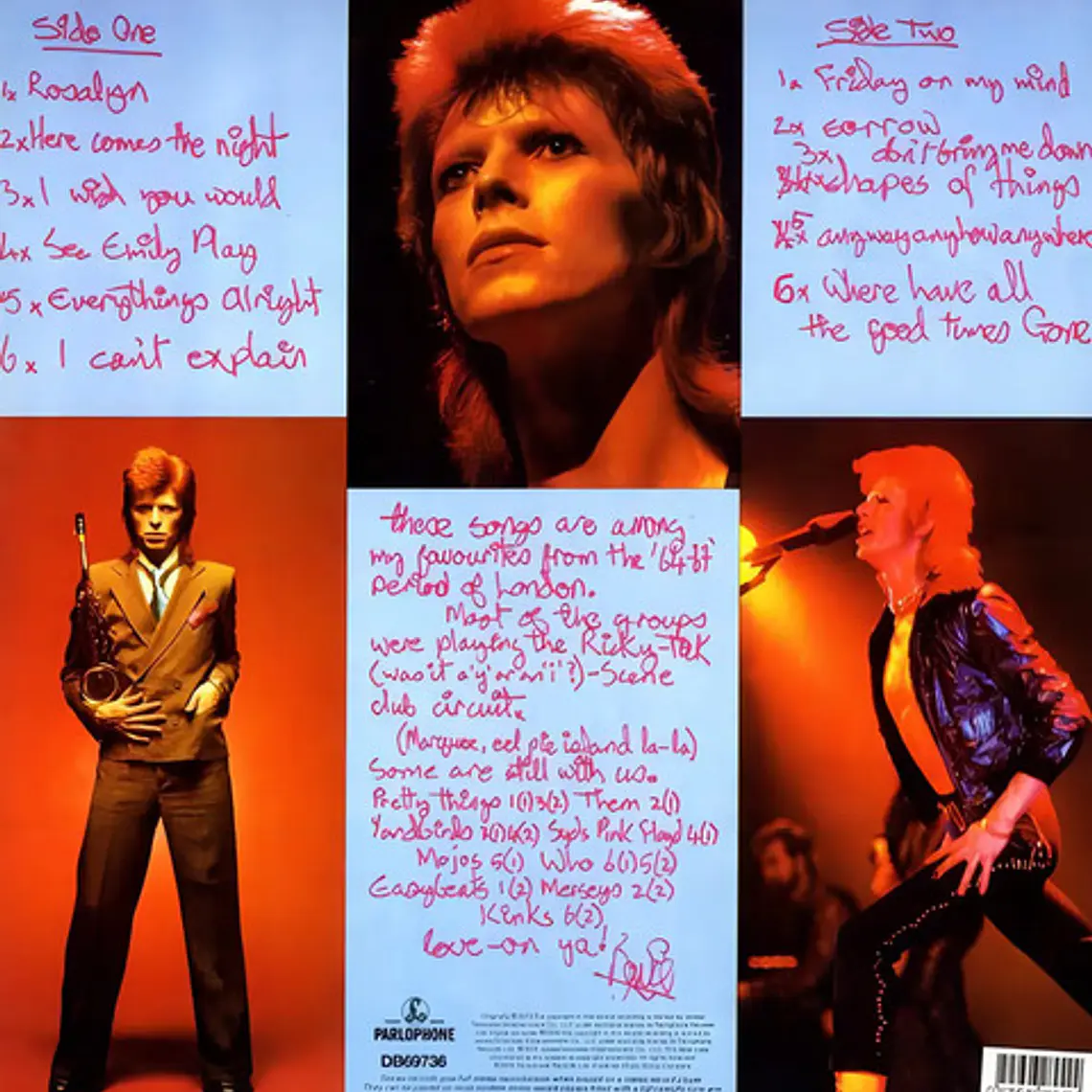 David Bowie Pinups Vinilo Lp Nuevo Importado 3