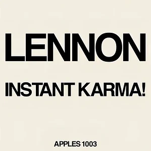 Vinilo Lennon / Ono With The Plastic Ono Band Instant Karma 2020 Mix