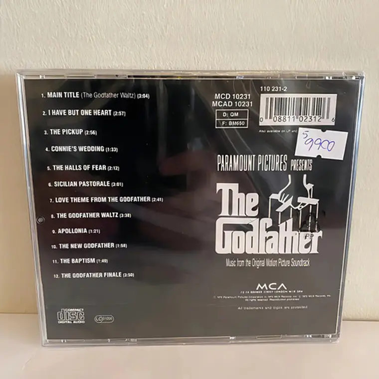Nino Rota - The Godfather- Cd 1991 3