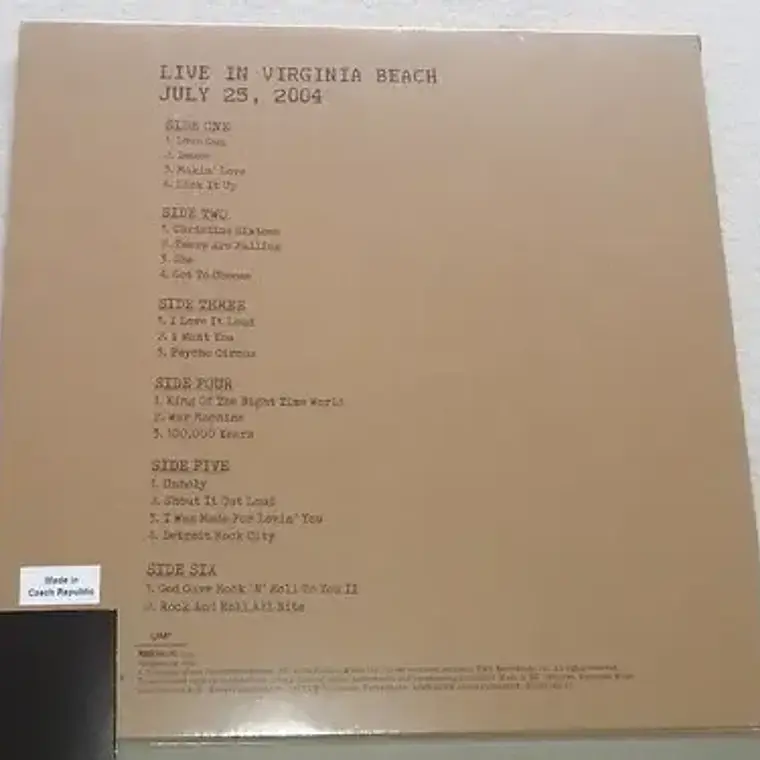 Vinilo Kiss Off The Soundboard Live Virginia Beach 2004 Rock 2