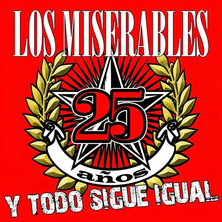 25 Años Y Todo Sigue Igual Los Miserables Vinilo Doble Rock Chile 1
