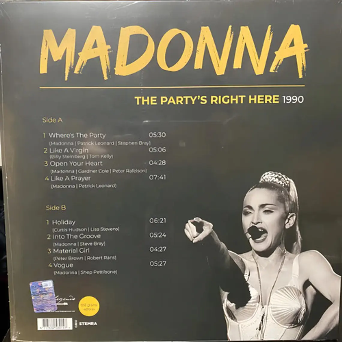 Vinilo Madonna The Party's Right Here 1990 Pop 8 Canciones 1