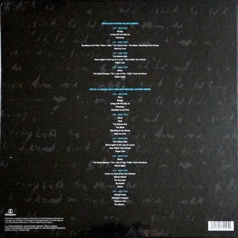 Vinilo Marillion Brave Edición Limitada 5lp Heavy Metal 2018 2
