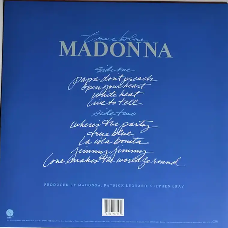 Madonna True Blue(vinilo 180grs. Sellado 6