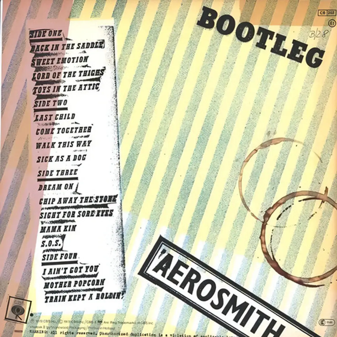 Vinilo 2 Lp Rock Aerosmith Live! Bootleg Sony Music 2019 2