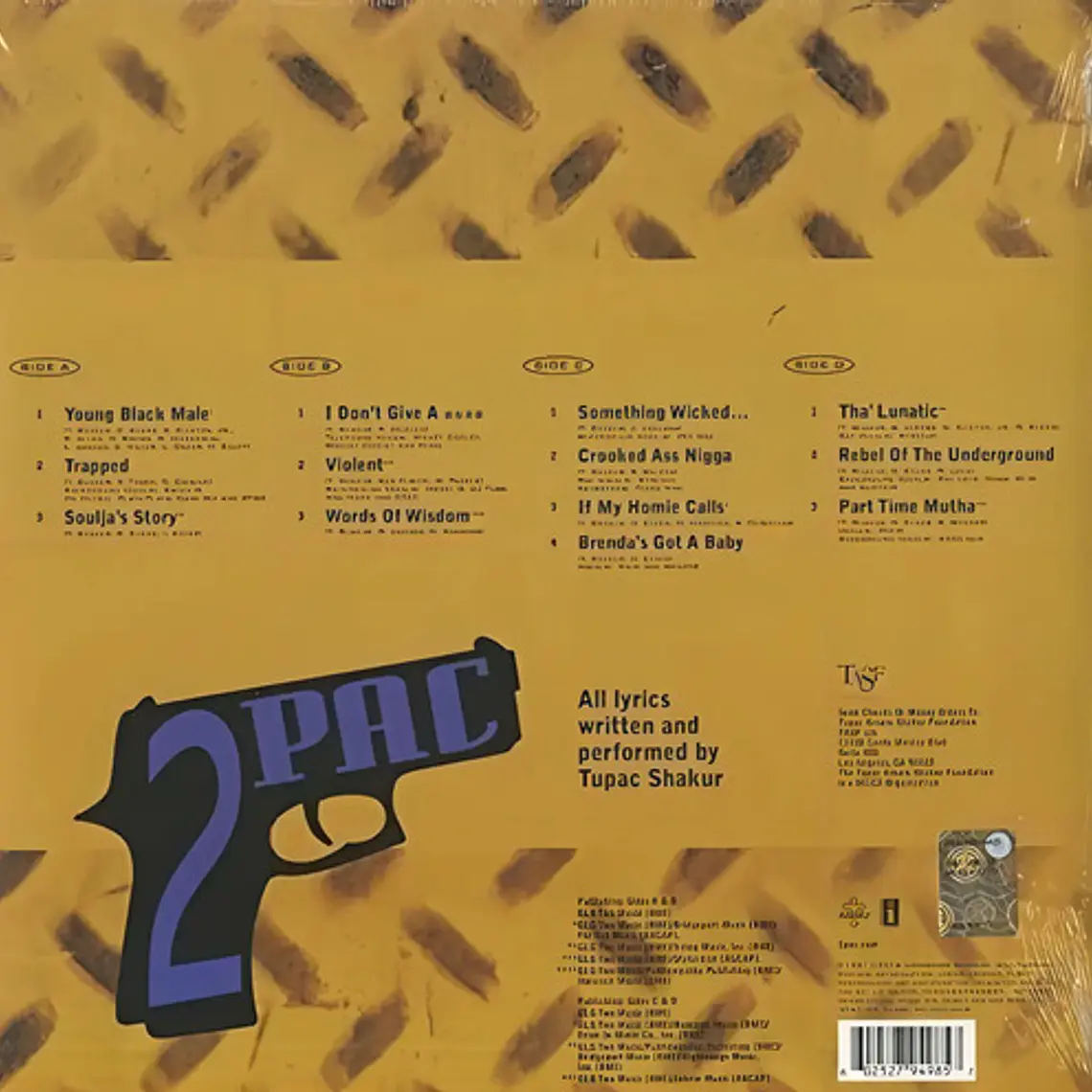 Vinilo 2pac: 2pacalypse Now De Gangsta Rap (1991) 1
