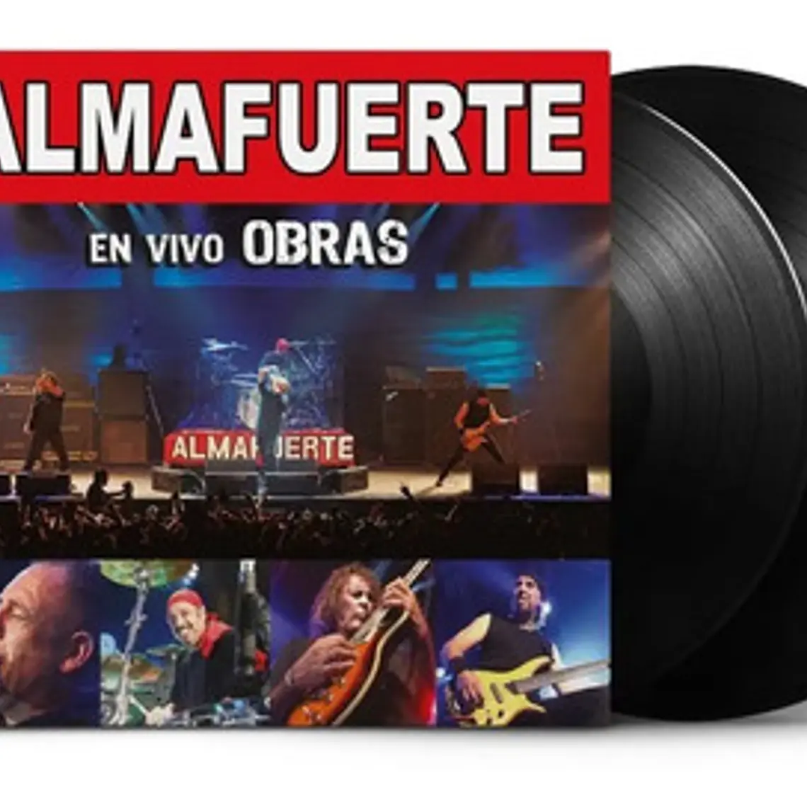 Vinilo Y Dvd Almafuerte En Vivo En Obras, Heavy Metal De Argentina 1