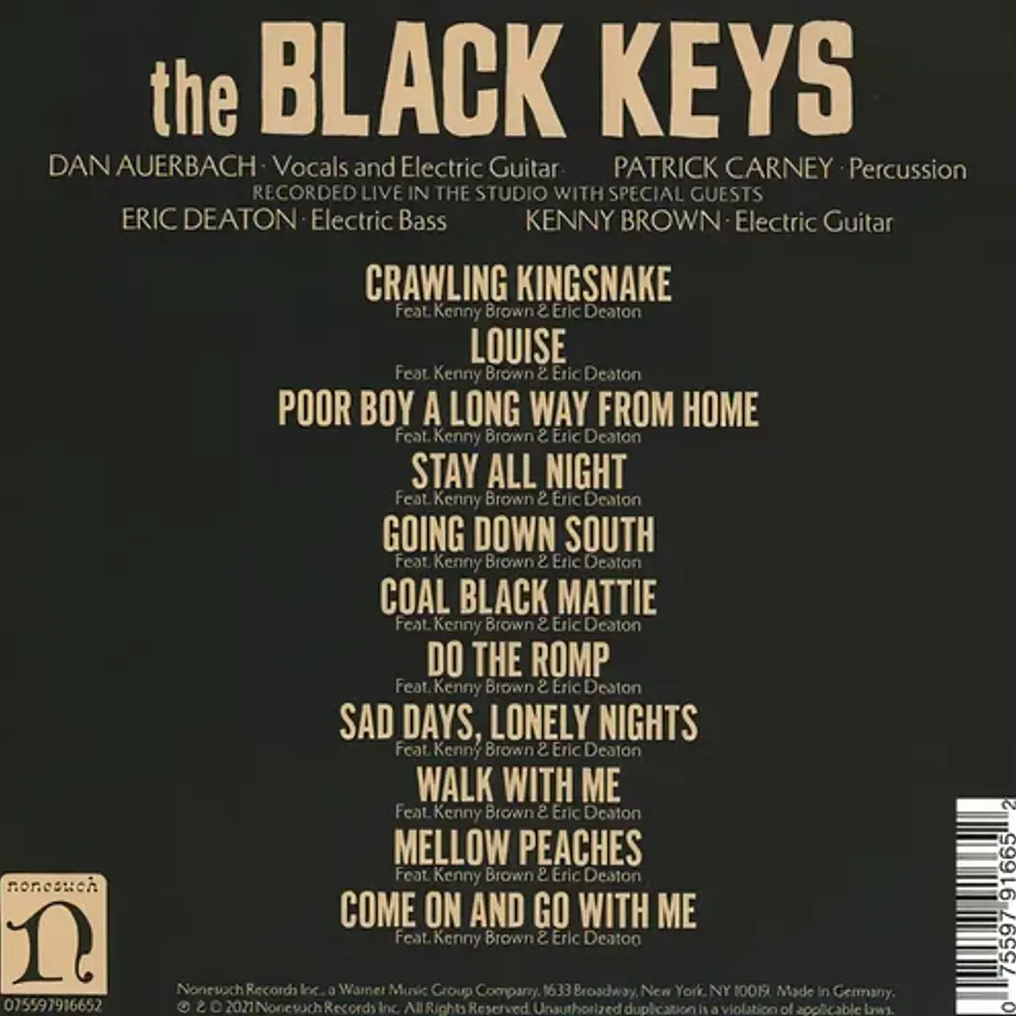 Cd The Black Keys Delta Kream, Álbum De Rock Del 2021 2