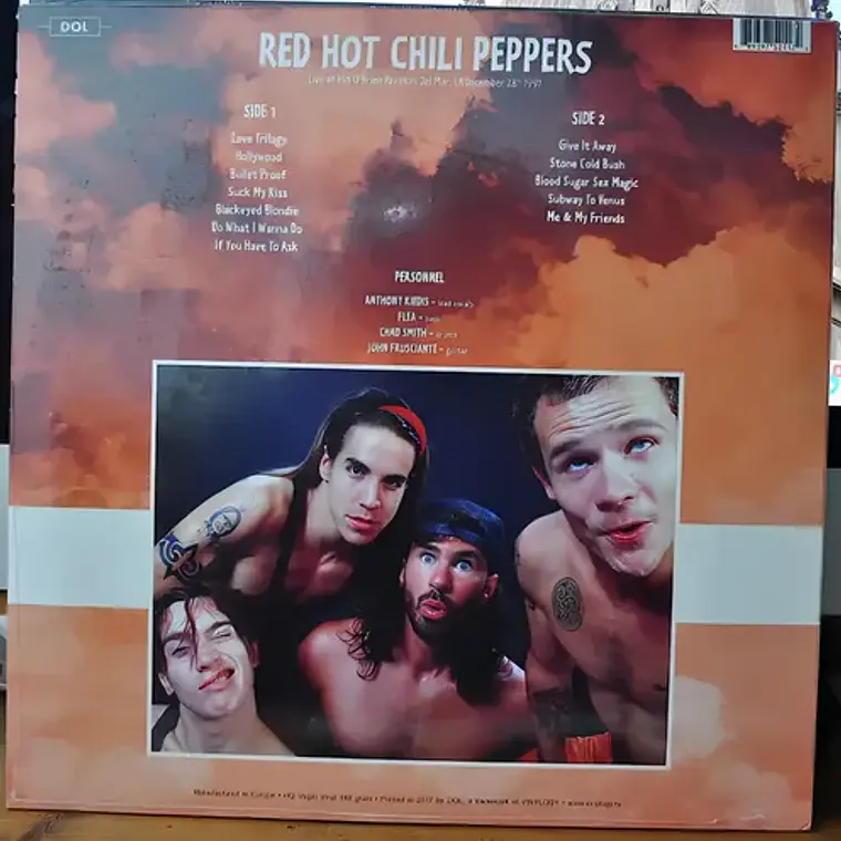 Vinilo Red Hot Chili Peppers Live At Pat O'brien Pavilion 1991 2