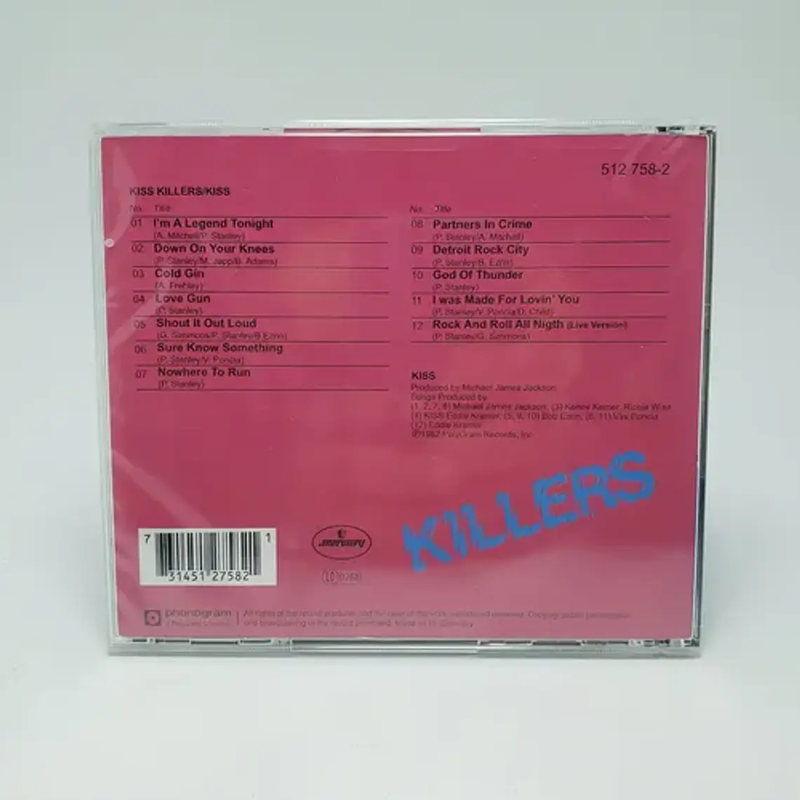 Cd Rock Kiss Killers Álbum Físico De 12 Canciones 4