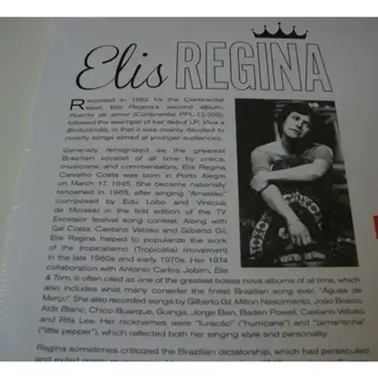 Vinilo Elis Regina Poema De Amor Importado Para Coleccionistas 5