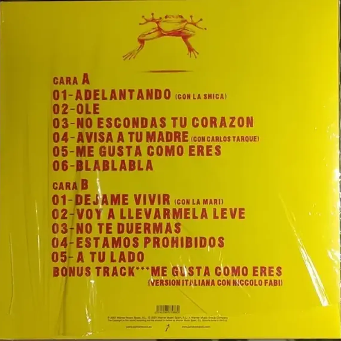 Vinilo Jarabe De Palo Adelantando 2021 12 Canciones 2