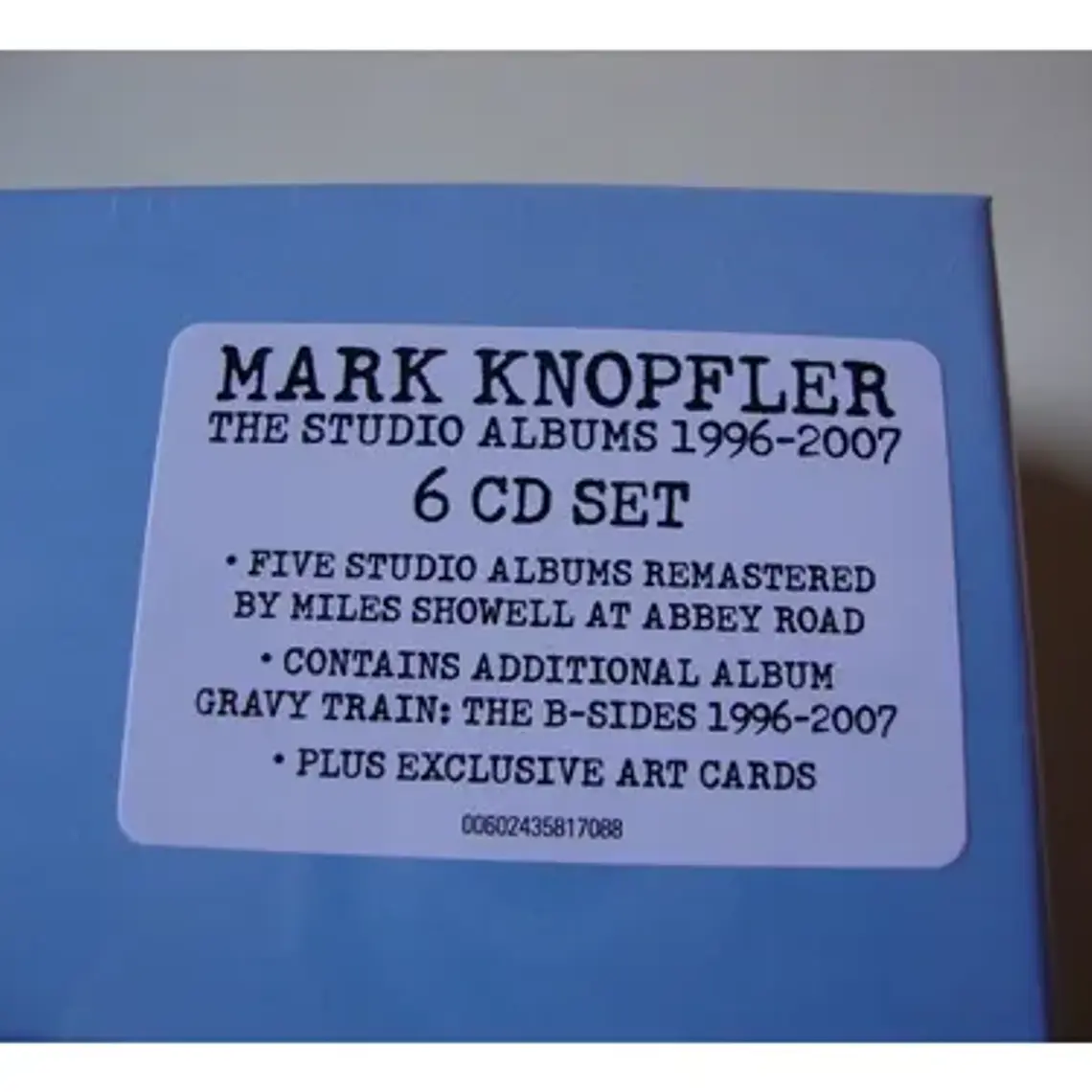 Box De 6 Cd's De Mark Knopfler: Los Álbumes De Estudio De 1996 A 2007 2