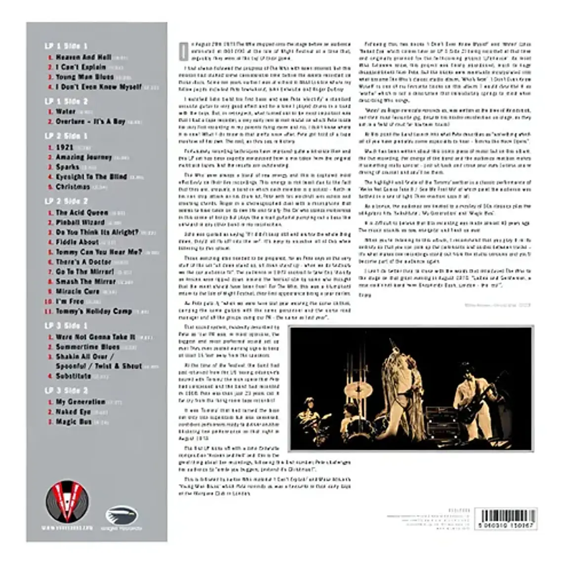 Vinilo Live At The Isle Of Festival 1970 Who 2
