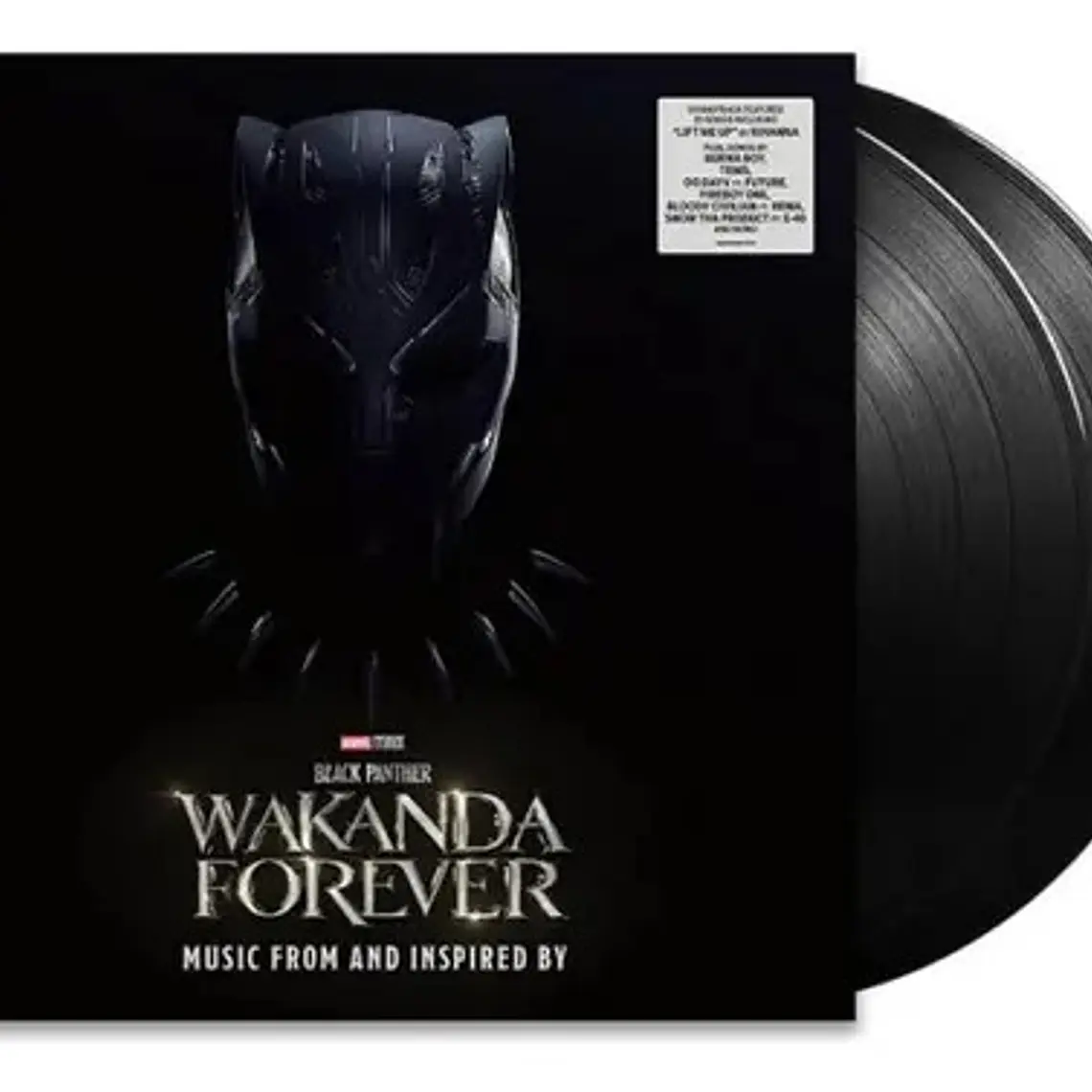 Vinilo 2lp Disney Black Panther Wakanda Forever Banda Sonora Hip Hop 1