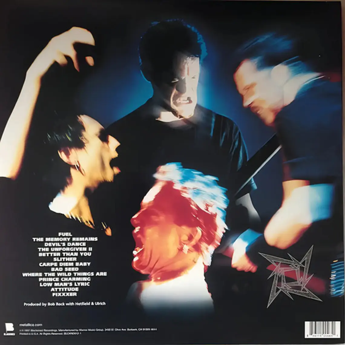 Vinilo Metallica Reload Doble Gatefold Blackened 2014 2