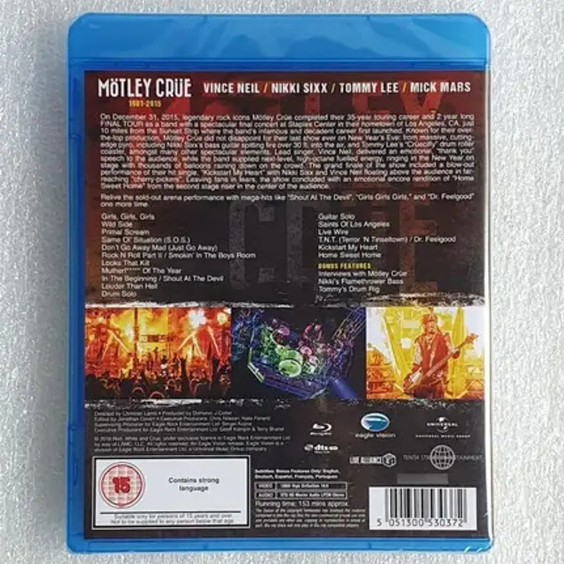Mötley Crüe The End Blu Ray Europeo Nuevo Musicovinyl 2