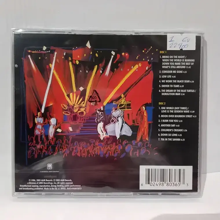 Sting Bring On The Night Cd Rock Álbum Doble Físico Europa 2005 3