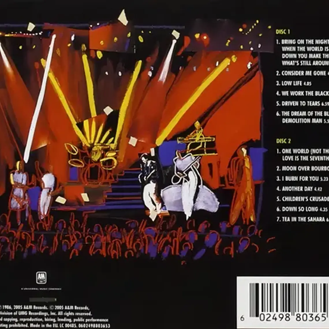Sting Bring On The Night Cd Rock Álbum Doble Físico Europa 2005 4