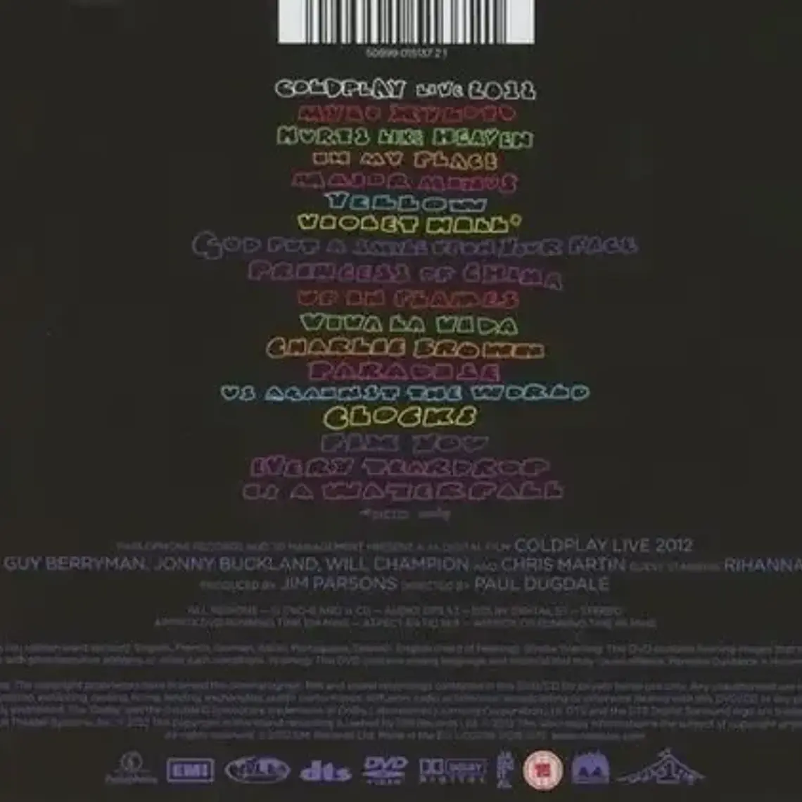Dvd Coldplay Live 2012 Cd+dvd Rock Argentina 16 Canciones 2