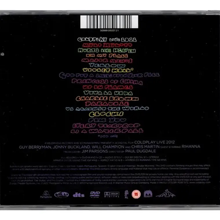 Dvd Coldplay Live 2012 Cd+dvd Rock Argentina 16 Canciones 5