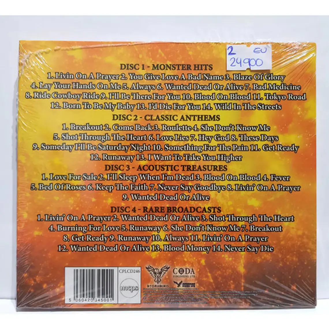Cd Bon Jovi Gonna Set The World On Fire Digipack De Rock 4 Discos 2017 3