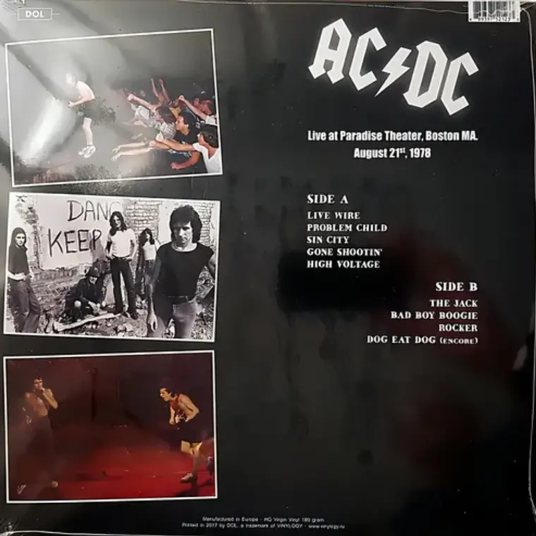 - Paradise Theater Boston Ma, August 21st 1978- Vinilo 2017 En Estándar Producido Por Dol 3