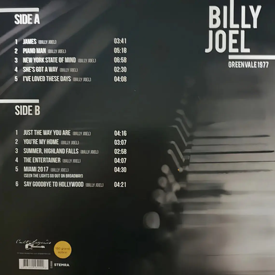Vinilo Billy Joel: Greenvale 1977 En Vivo, Rock 2