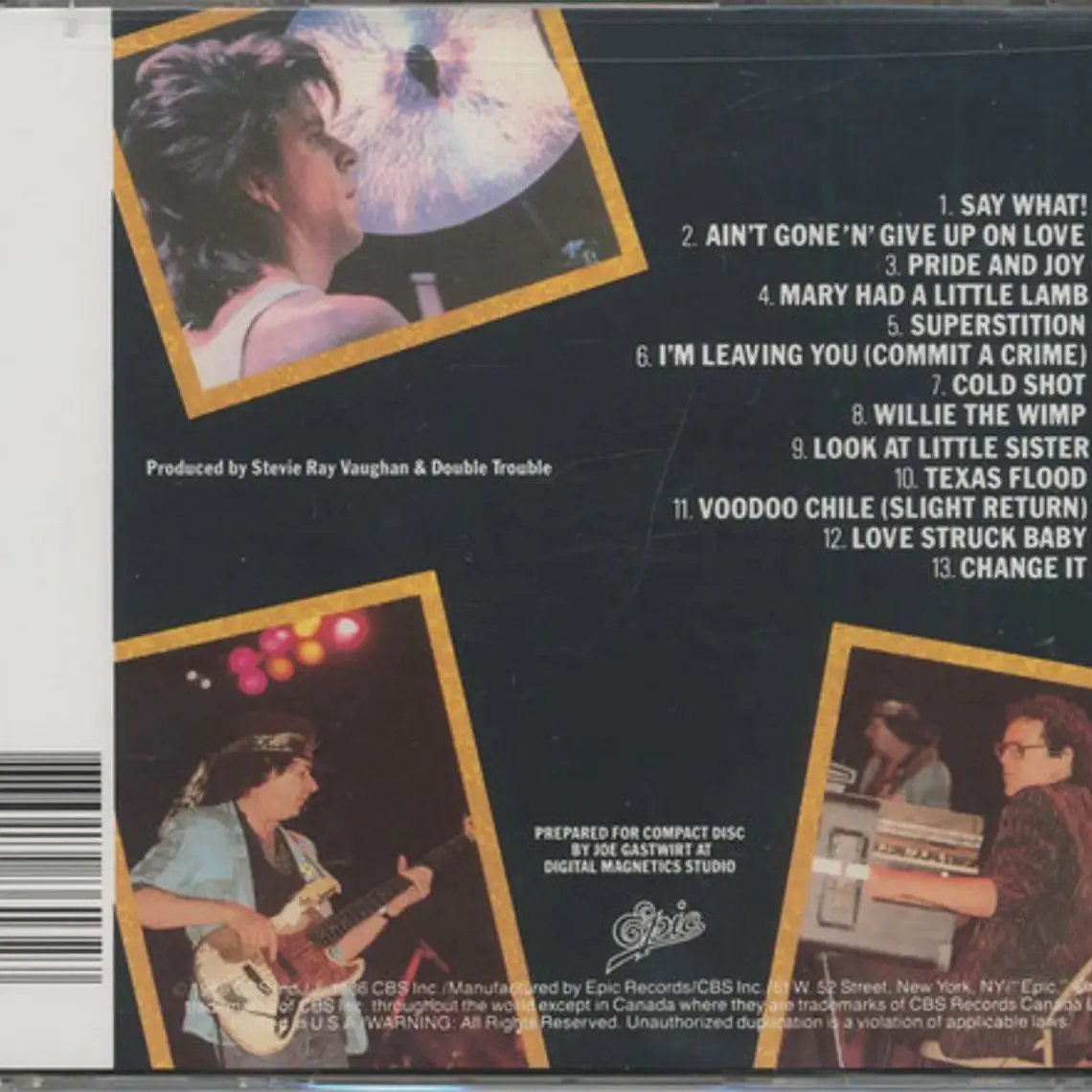 Stevie Ray Vaughan & Double Trouble Live Alive Cd Importado 2