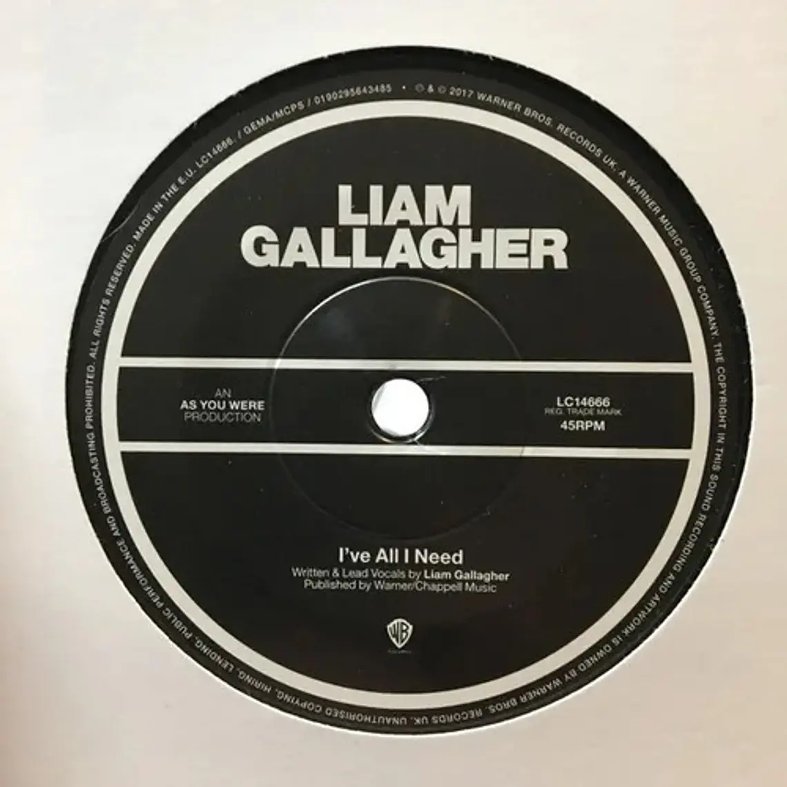 Liam Gallagher - Ive All I Need (single 7 Pulgadas) 1
