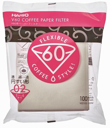 Filtro de papel V60 N° 2 HARIO