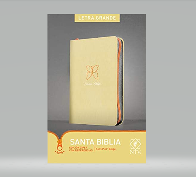 BIBLIA EDICION ZIPER BEIGE