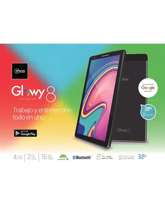 Tablet 4g Glowy 8¨ 2gb Ram 16gb