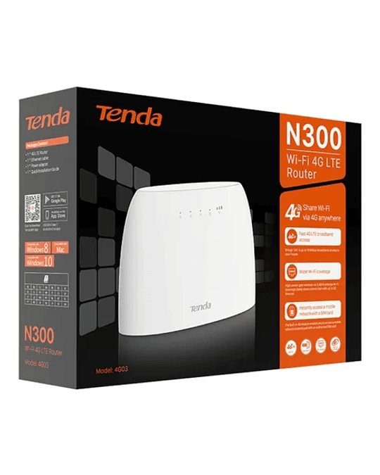 Router Inalambrico Wifi Tenda 4g03 4g Lte N300