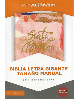 BIBLIA RVR1960 LETRA GIGANTE TAMAÑO MANUAL CON CIERRE E ÍNDICE