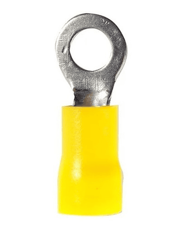 TERMINAL ELEC. OJAL PREAIS AMARILLO 4 MM