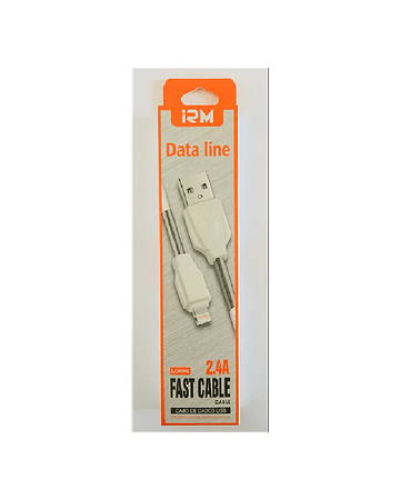 CABLE USB LIGHTHING BLANCO 2.4A