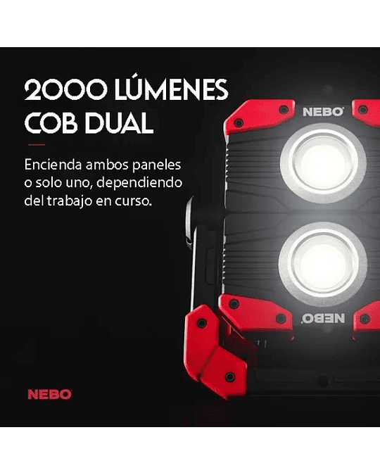 Linterna Led NEBO Omni 2K 2000 Lumenes Recargable