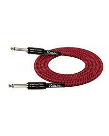 CABLE PREMIUM PLUG MONO 6.3 A 6.3 ROJO 6 METROS