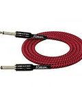 CABLE PREMIUM PLUG MONO 6.3 A 6.3 ROJO 6 METROS