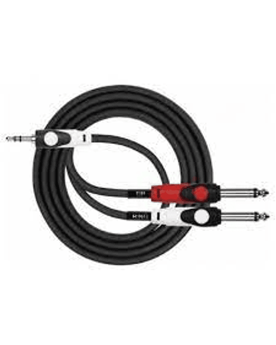 CABLE 3.5 STEREO A 2 PLUG 6.3 MONO 3 METROS