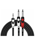 CABLE 3.5 STEREO A 2 PLUG 6.3 MONO 3 METROS