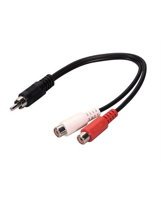 CABLE MONO STEREO EN Y RCA MACHO A 2 RCA HEMBRA