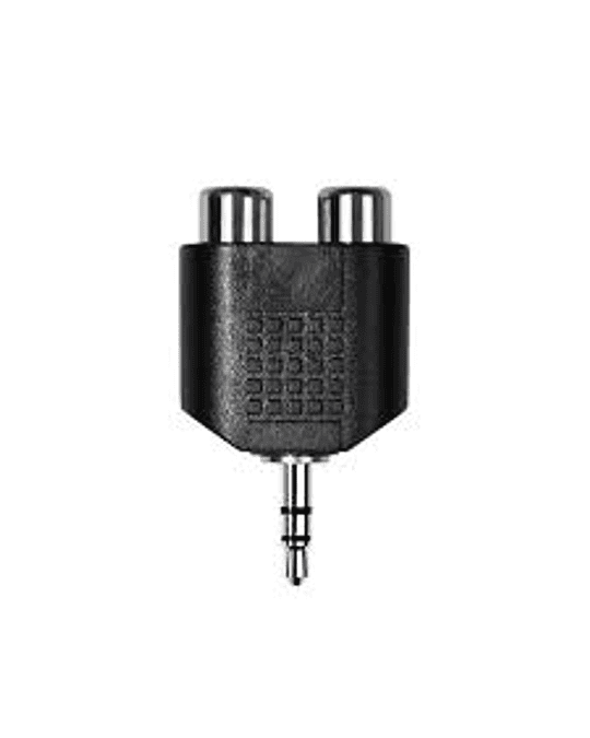 ADAPTADOR STEREO 3.5 MM. A 2 RCA HEMBRAS