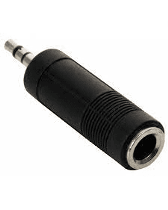 ADAPTADOR JACK 6.3 HEMBRA A PLUG 3.5 MACHO STEREO