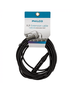 CABLE MICROFONO CANON XLR BALANCEADO PHILCO 10 MTS.	