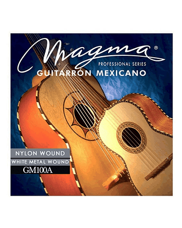 CUERDAS GUITARRÓN MEXICANO MAGMA GM100A NYLON