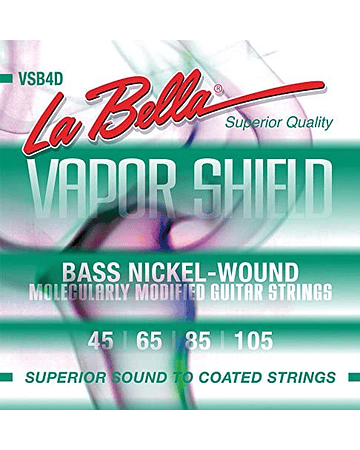 La Bella VSB4D Vapor Shield - Cuerdas para bajo, 45-105