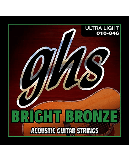 CUERDAS GUITARRA ACUSTICA BB10U GHS BRIGHT BRONZE